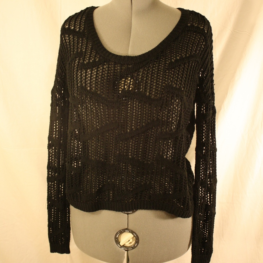 Black Mesh Shirt